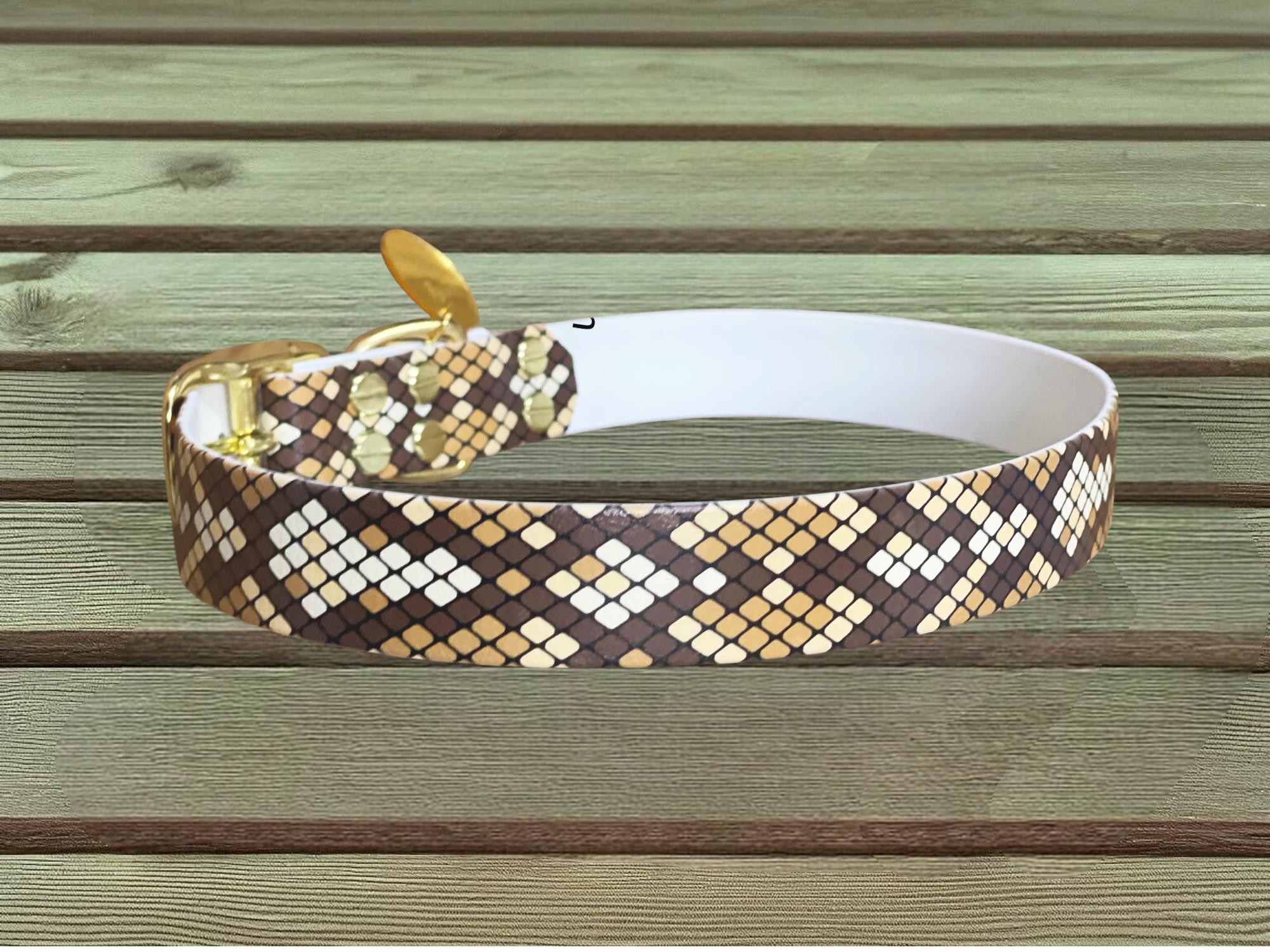 Biothanehalsband "Schlangenhaut"