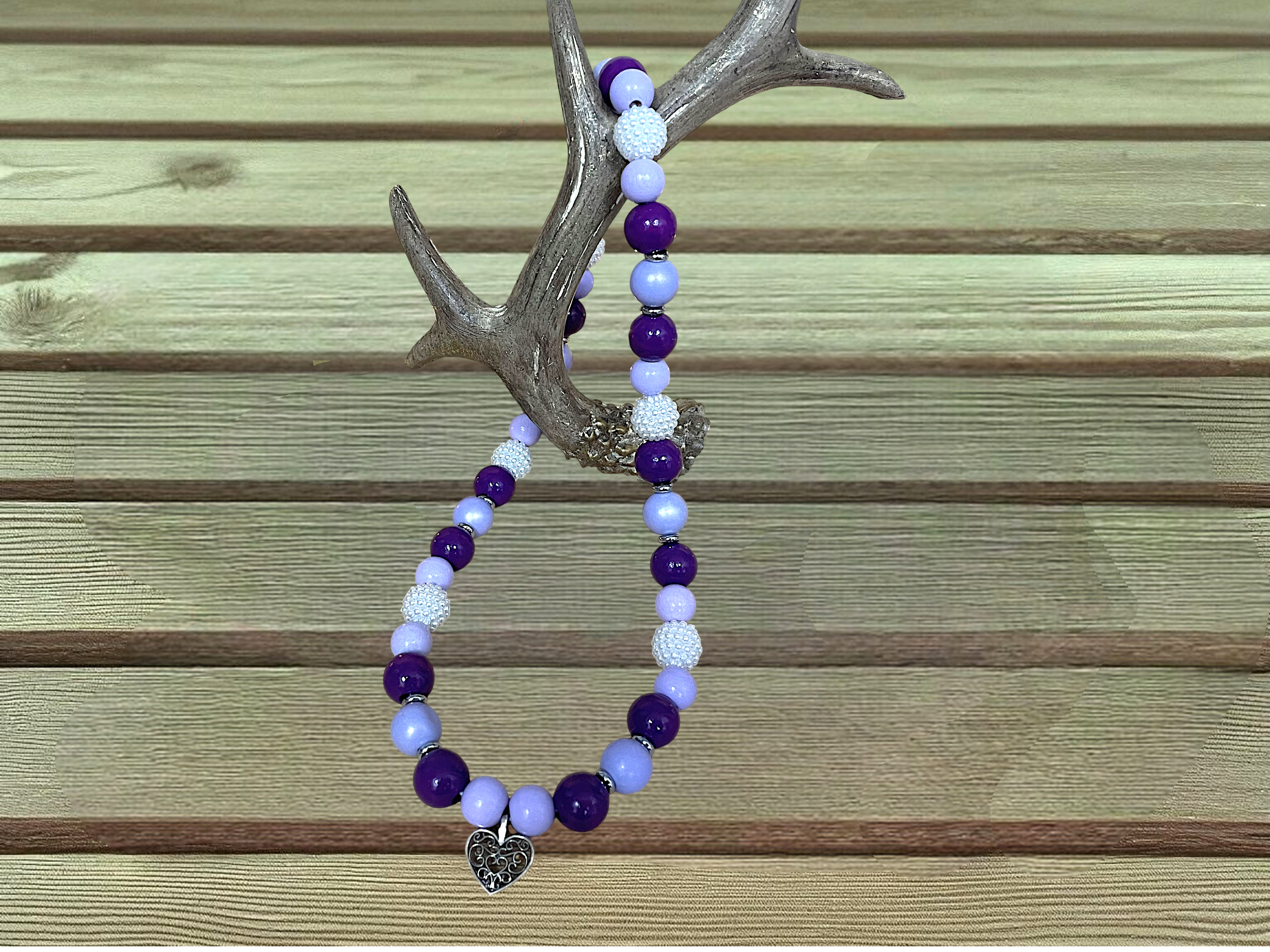 Schmuckkette für Hunde Lila