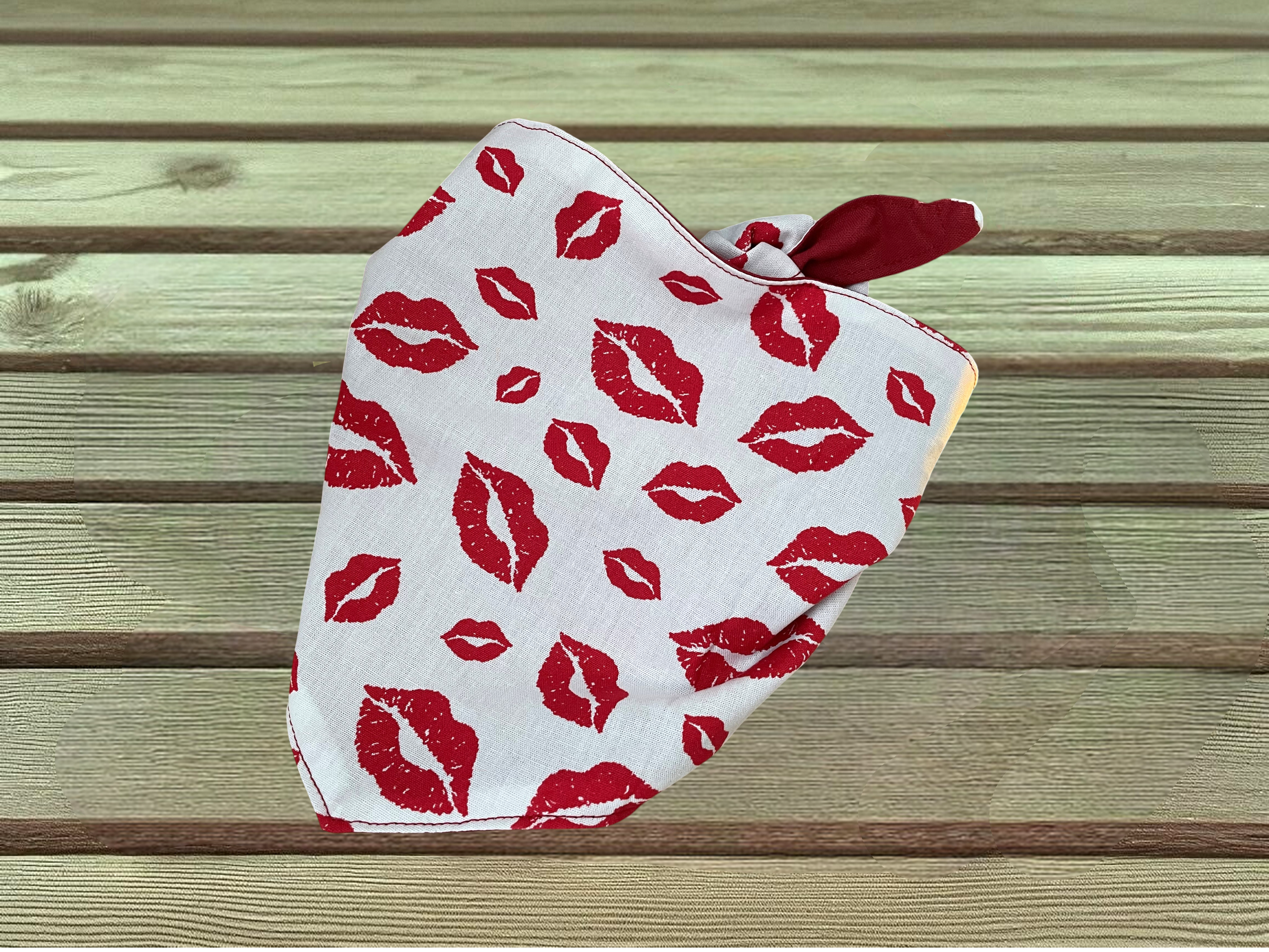 Hundehalstuch Kussmund