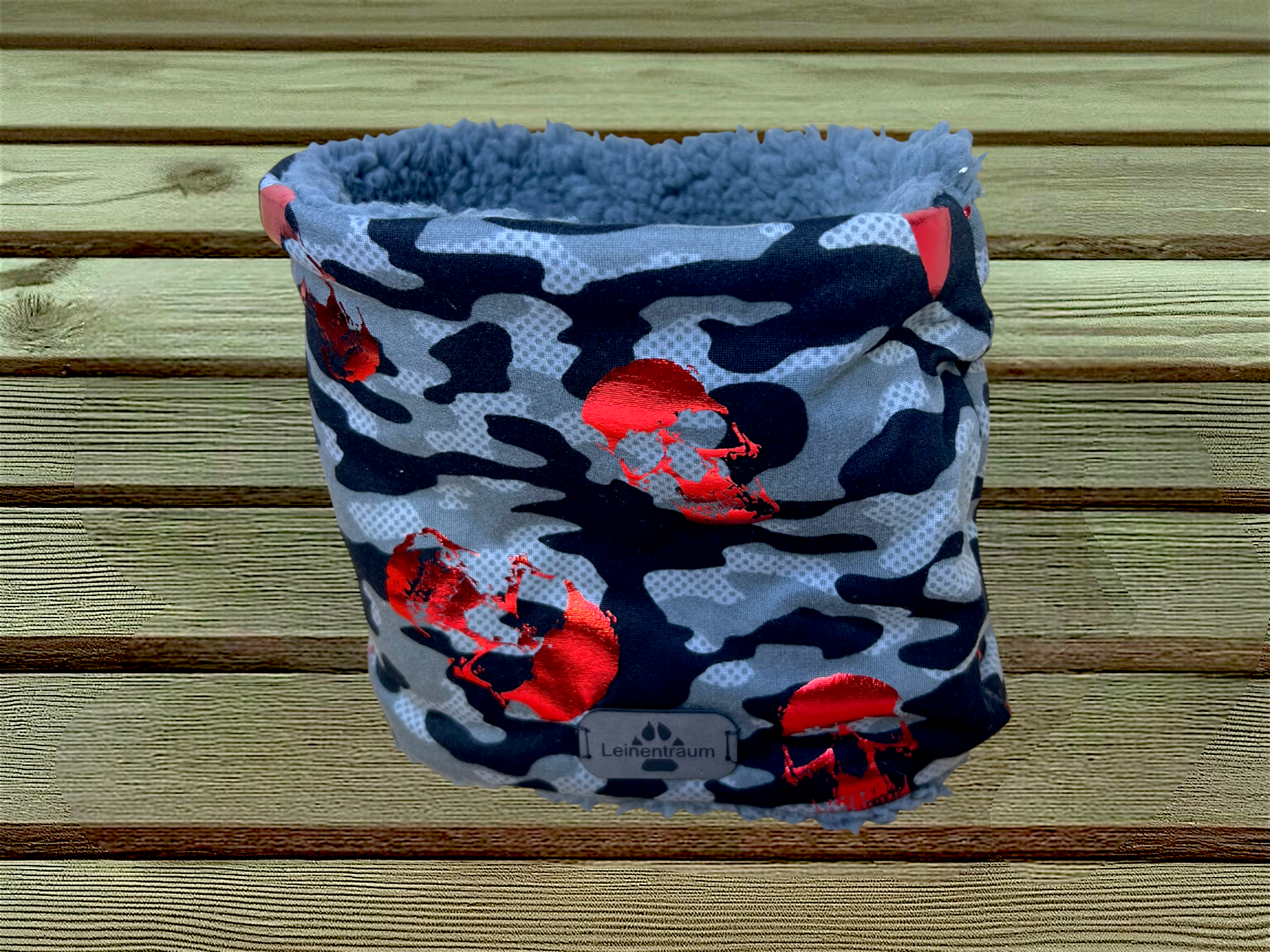 Hundeloop Red Skull Camo