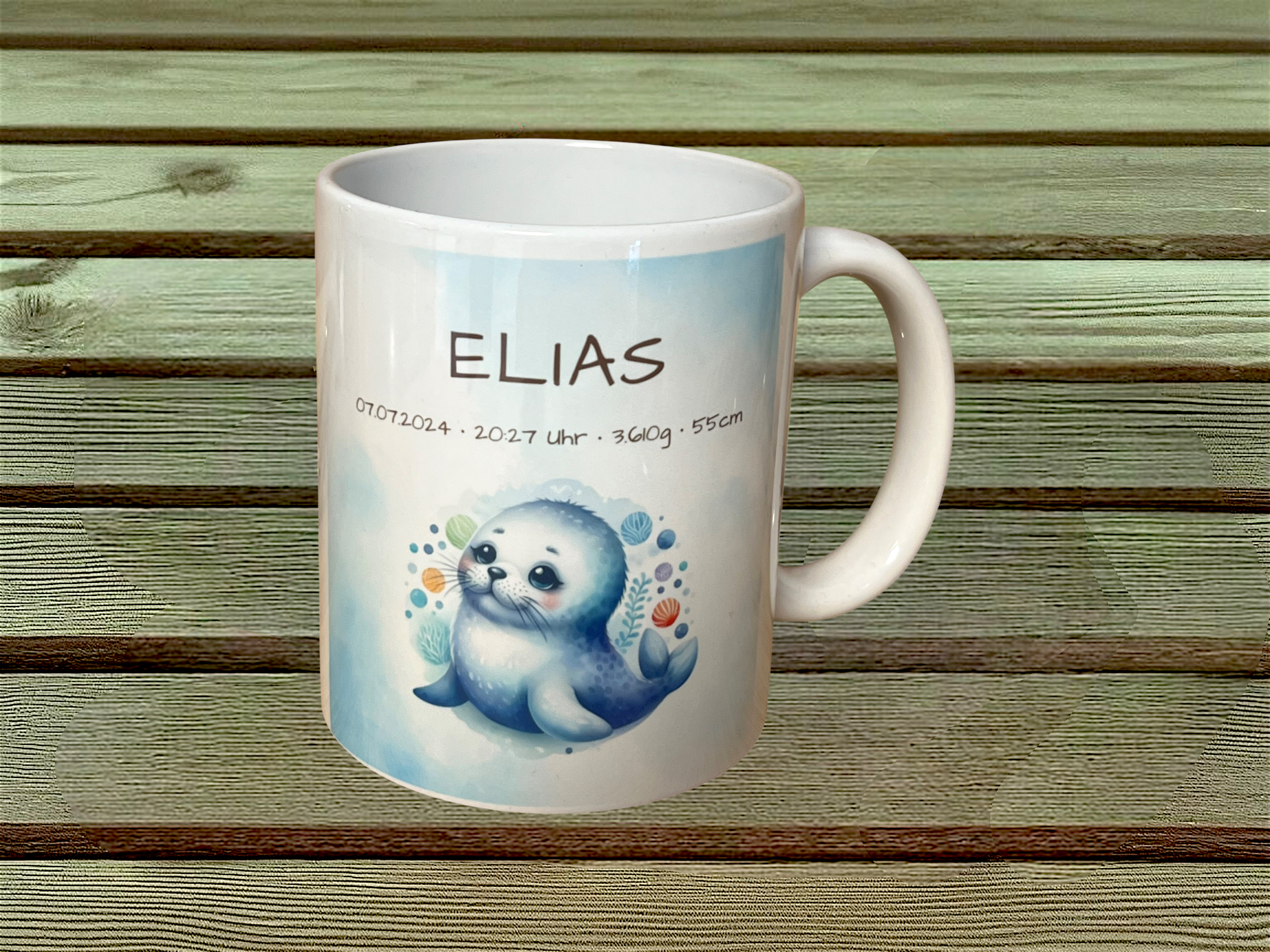 Personalisierte Robben-Tasse - Little Seal