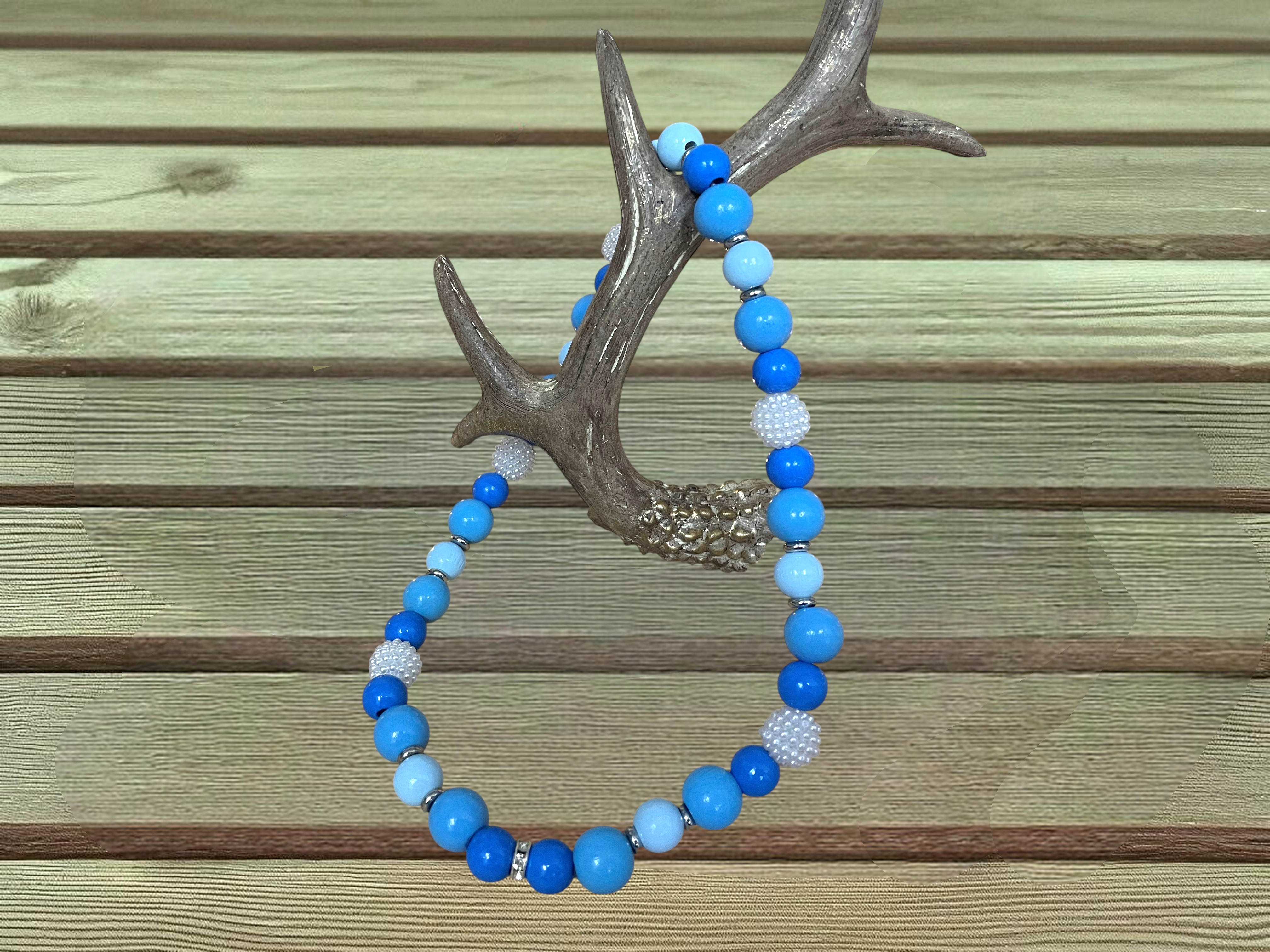 Schmuckkette für Hunde Blau