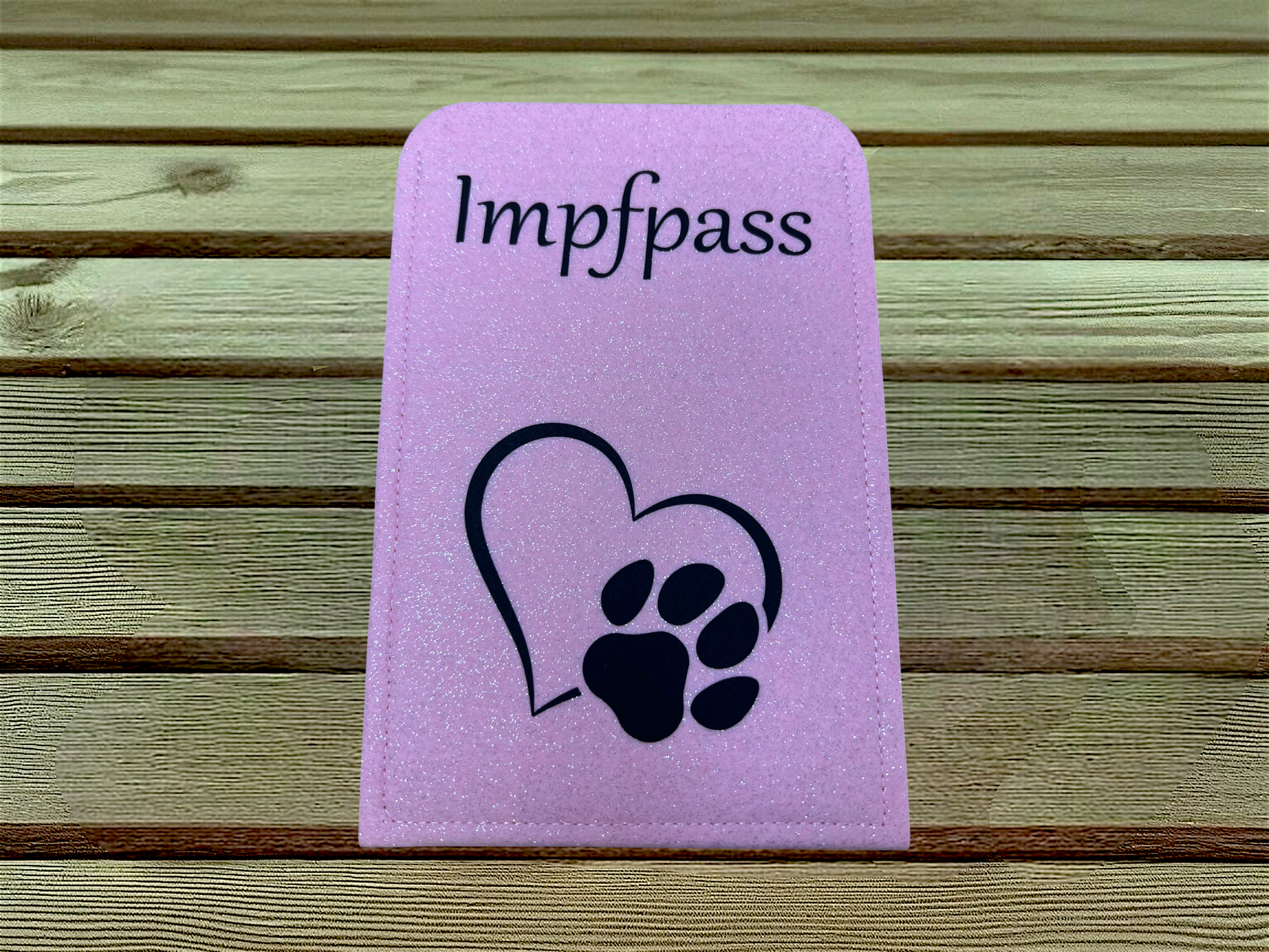 Impfpasshülle Pink Sparkle Paw