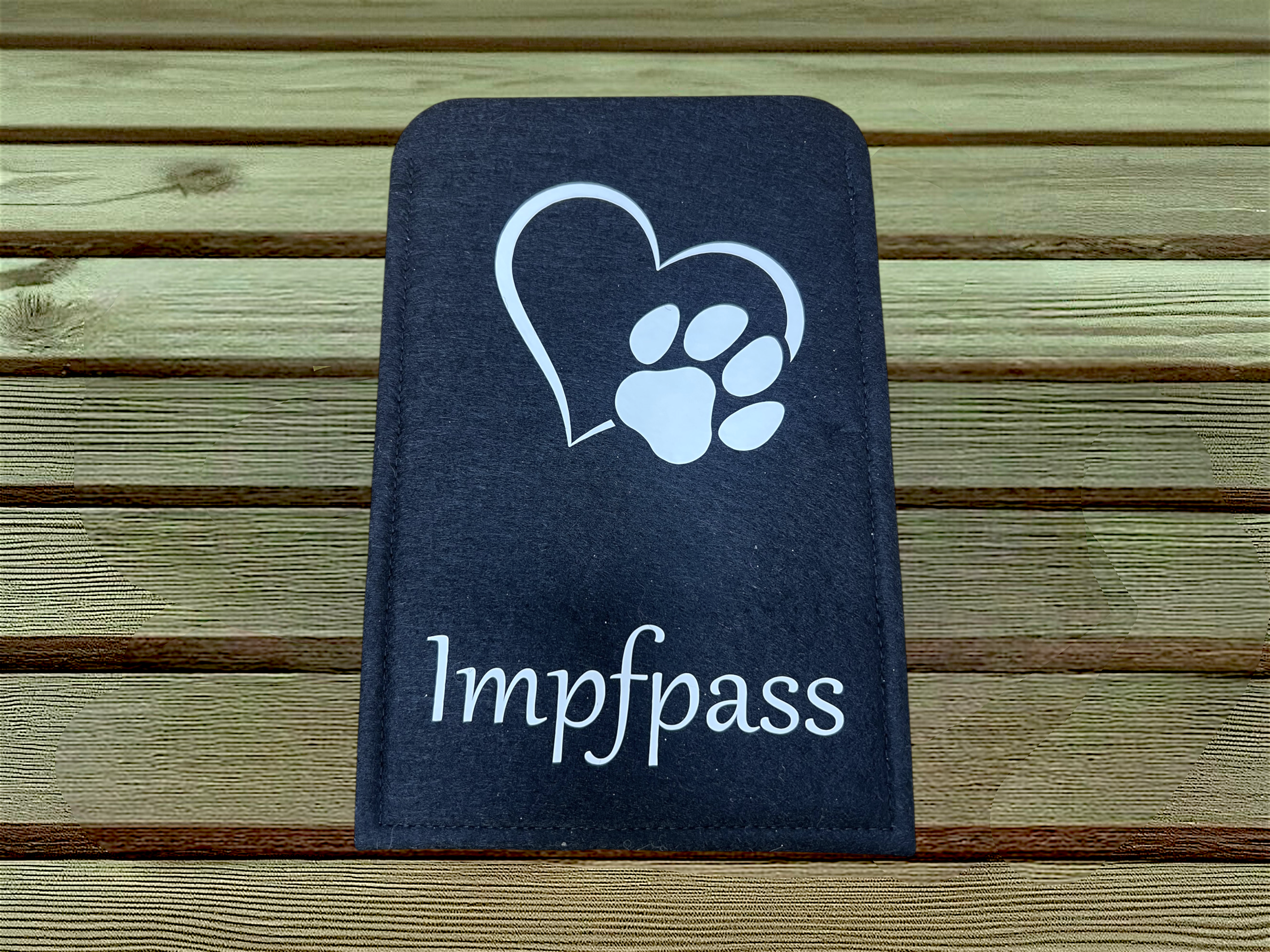 Impfpasshülle Black Paw Love