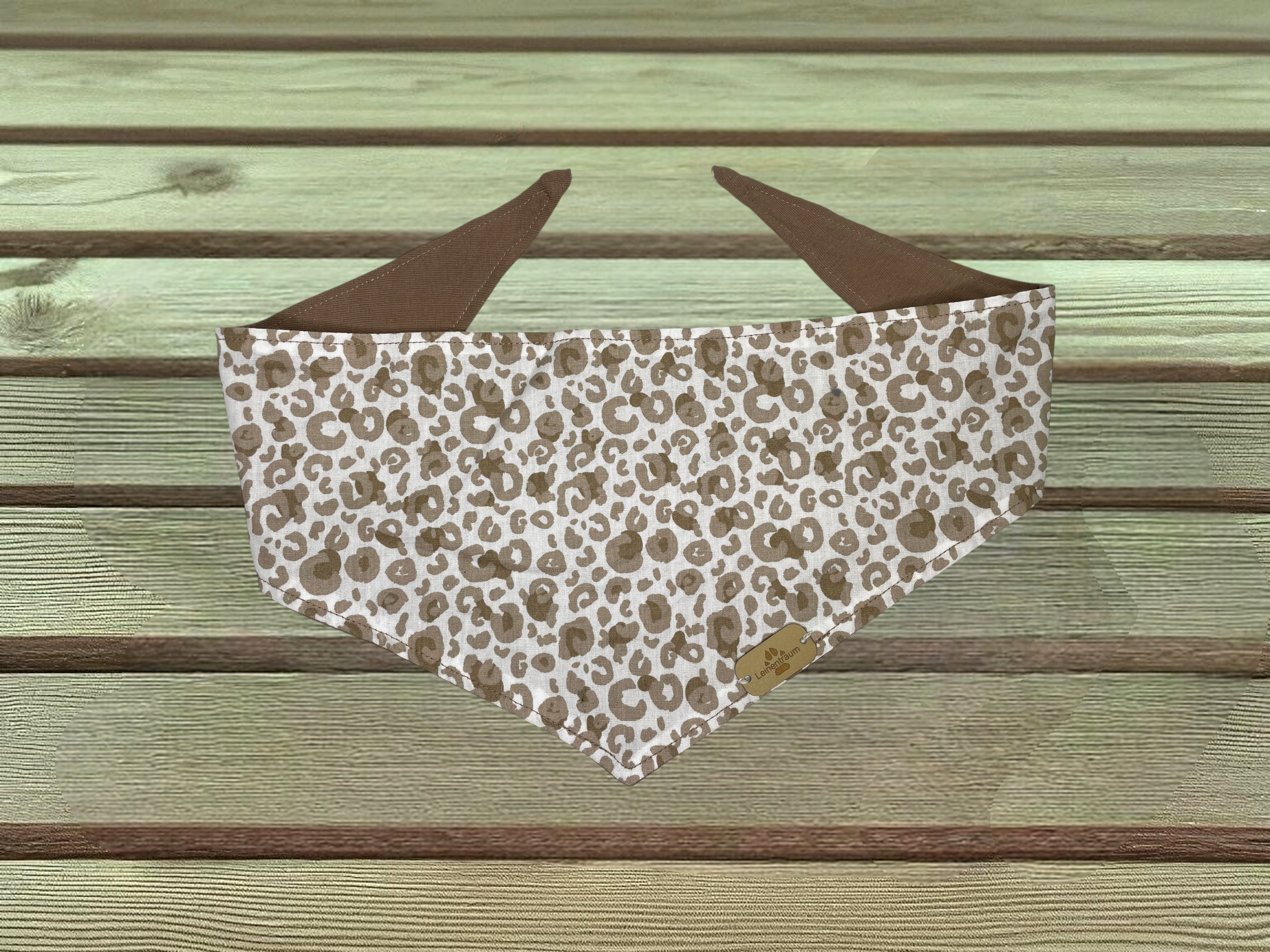 Hundehalstuch Leo braun